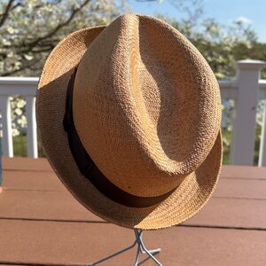 Handwoven Colombian Panama-style Gardeliano Fedora Hat | Size 55 | Unisex